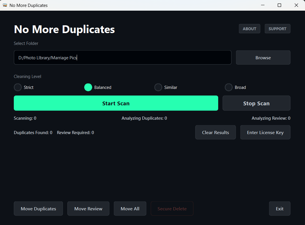 Main UI Screenshot